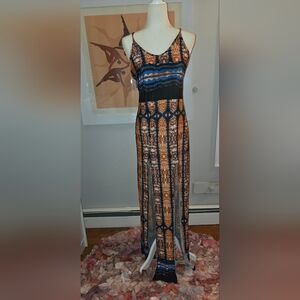 Front double split dress